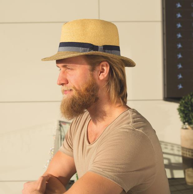 Pánský papírový klobouk se širokou krempou